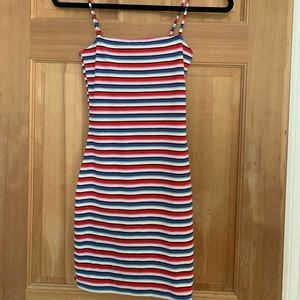 H&M casual bodycon striped dress